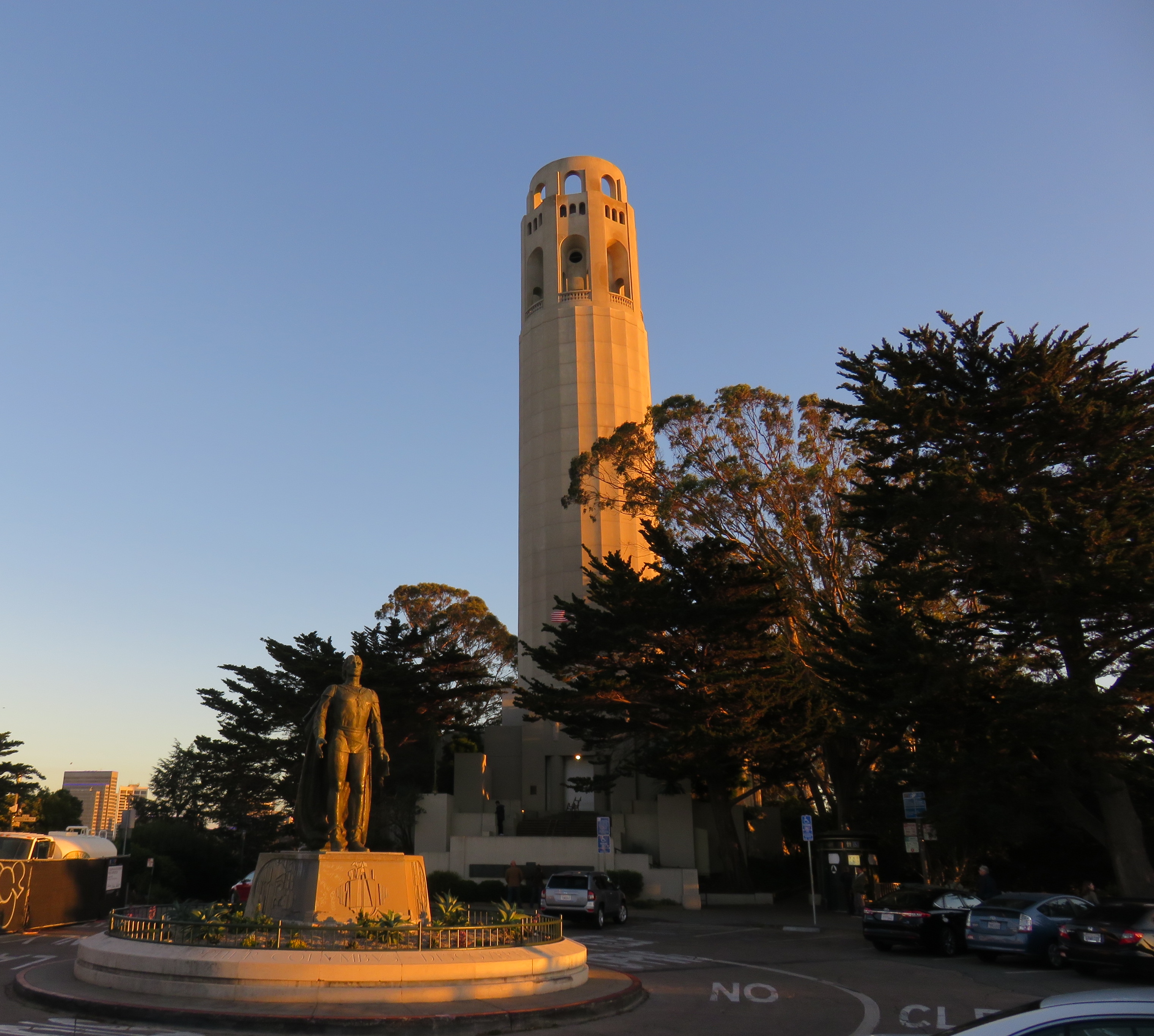 Coit Tower at Sunset – Postcards from the Crumps